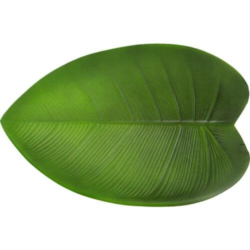 Placemat Green Palm Turtle Back Leaf Creative EVA Coasters Decor Artificial Plant Leaves Non-slip Tableware Home Table Mats