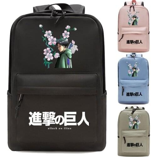 Anime Attack on Titan Backpack Men/Women Canvas Traveling Bags Laptop Backpack Boys Girls Daily School Bag Mochila
