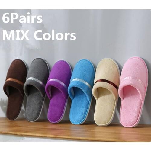 5 Pairs of a Dozen Slippers Men Women Hotel Disposable Slippers Hospitality Travel Comfortable High-Quality Slides Sandals
