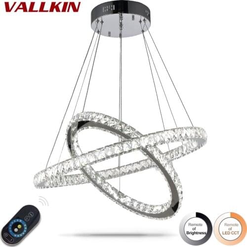 Dimmable LED Contemporary Pendant Lamps Chandeliers Indoor Crystal Chandeliers Luxry Lamp Fixtures For Restaurants Dining Room