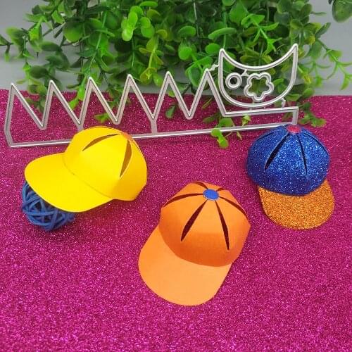 DIY decoration for hats, peaked caps, sun hats, metal cutters, paper crafts, scrapbooks, cardboard photo albums