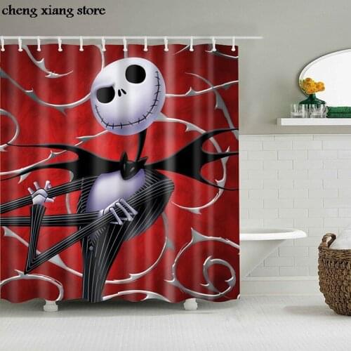 Waterproof Series Shower Curtain Shower Curtains For Bathroom Multi-size Halloween Shower Curtain Partition curtain Bath screen
