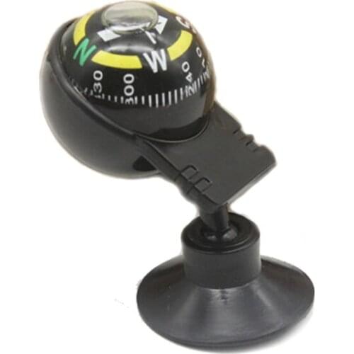 360 Degree Rotation Waterproof Compass Plastic Vehicle Navigation Ball Shaped Compass for Car Outdoor Camping Hiking Hunting