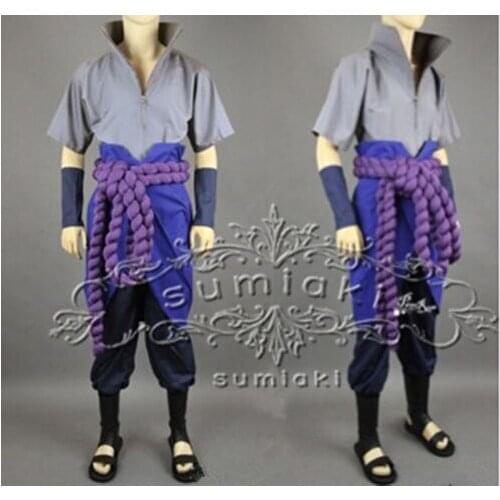 Japanese anime Shippuden Sasuke Uchiha Cosplay Costume Halloween