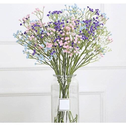 1Pc Simulation Gypsophila Eco-friendly Home Decor Plastic Ornamental Fake Flower for Wedding