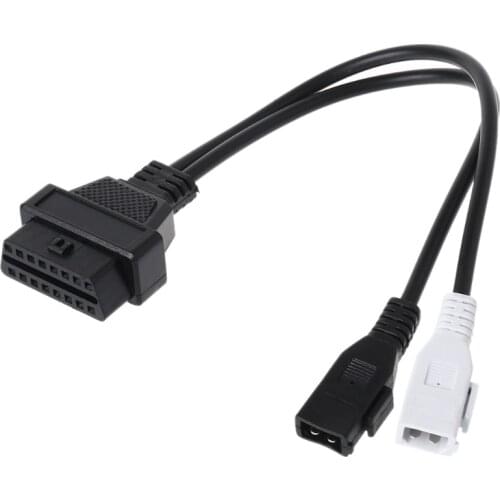 2X2 16 Pin Female OBD2 Diagnostic Connector VAG Adapter Cable For VW AudiT Skod