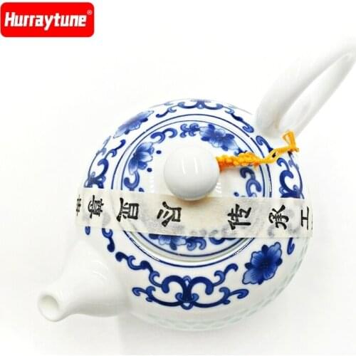 2018 Rushed Copos Hurraytune package,chinas High-end Beehives Linglong Cup, Ceramic Teapot, Tea Set, Green Color Pattern