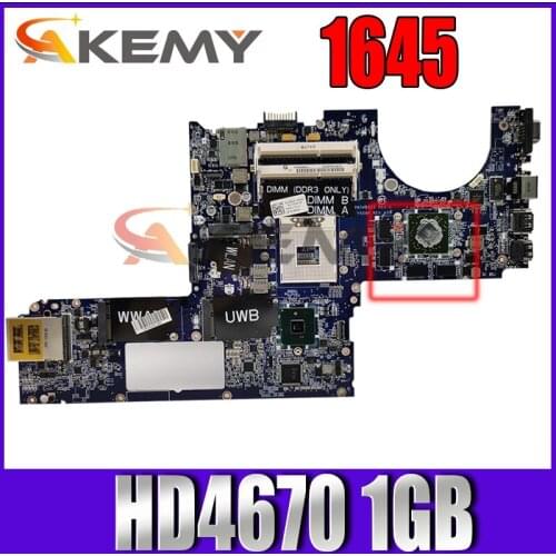 Akemy For DELL XPS 1645 Laptop Motherboard CN-0Y507R 0Y507R Y507R DA0RM5MB8E0 Support I7 CPU PM55 HD4670 1GB
