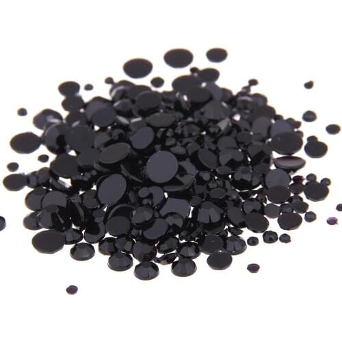 Acrylic Flatback Rhinestones Brand New Black Color Nail Art DIY DecorationsClothing Shoes Decorations Small Bag
