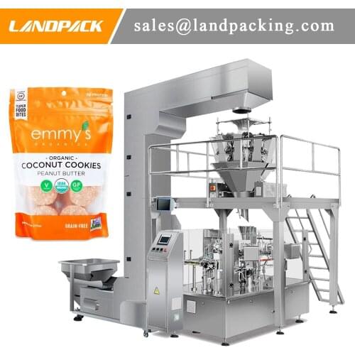 Automatic Multifunction Cookie Premade Zipper Pouch Rotary Doypack Packaging Machine