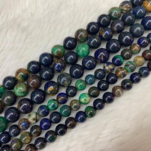 Natural chrysocolla stone beads natural gem stone beads DIY loose beads for jewerly making strand 15" wholesale