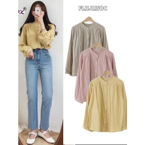 Блузки в клетку FLHJLWOC China At AliExpress