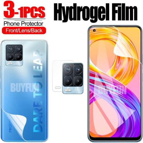 Phone Film 1-3Pcs For Oppo Realme 8 Pro Hydrogel Film Protector Screen Camera film for realme 8 pro 7 pro oqqo screen glass