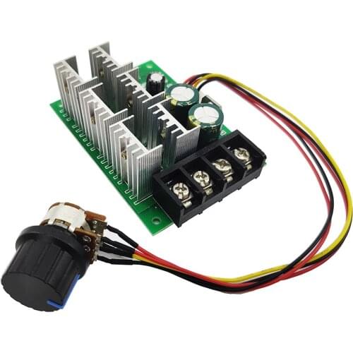 DC motor speed controller, PWM electric speed controller, DC 9V-55V 9/12/24/36/48 / 55V 40A