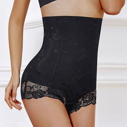 Shaper Panties Sexy Lace Shapers Body Shaper with Zipper Double Control Panties Women Shapewear Sexy Lace Waist Trainer