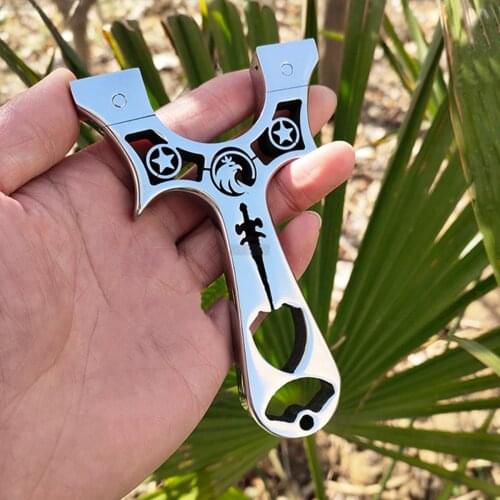 Powerful Slingshot hunting Slingshot set High Quality Stainless Steel Catapult Rubber Band bow Professional Hunting Catapult Toy