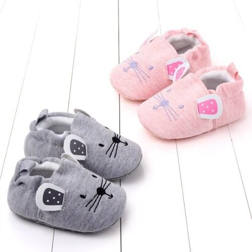 Pudcoco Infant Baby Boys Girls Slippers Soft Sole Non Skid Crib House Shoes Cute Animal Winter Warm Booties 0-18 Months