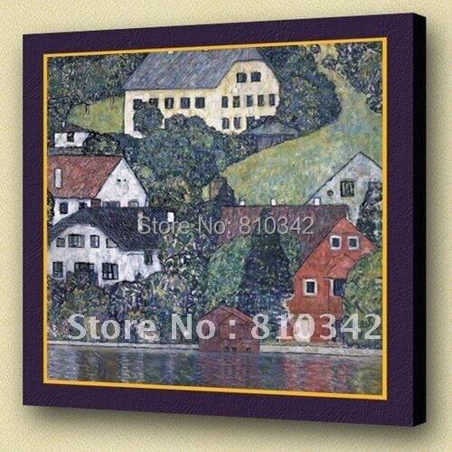 Wholesale handmade reproduction famous paintings of klimt oil painting landscape