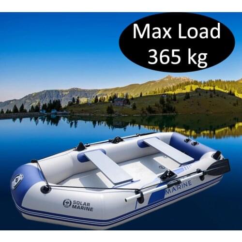 Solarmarine 260 cm Air Mat Deck Bottom Good Quality 3 Person Sit On Fishing Canoe Kayak Wholesale Plastic Fishing Rowing Boat