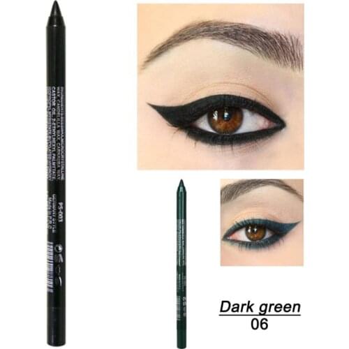 Professional Fast Dry Smooth Waterproof Eyeliner Pencil Eyes Brown Black Color Pigments Liquid Eye Liner Pen Make Up Tools TSLM1