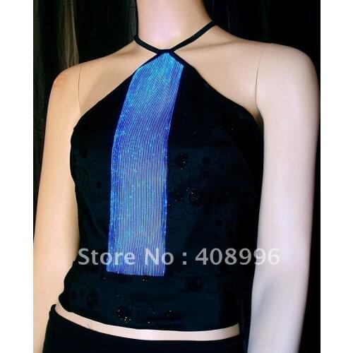 Sexy optical fiber luminous Vest for performance/fashion show/Singular dress/Show Clothing
