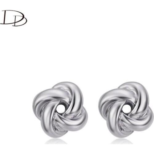 DODO Chic lady Wrapped Petals Stud Earrings Small Flowers Earrings for Women Daily Wear Brincos Fashion Jewellery Wholesale E029