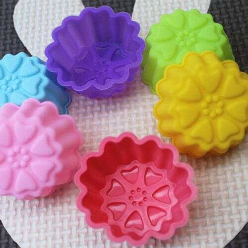 Silicone Mold Cupcake Soap Silicone Cake Mold Muffin Baking Nonstick and Heat Resistant Reusable Silicone Cake Molds F20173492