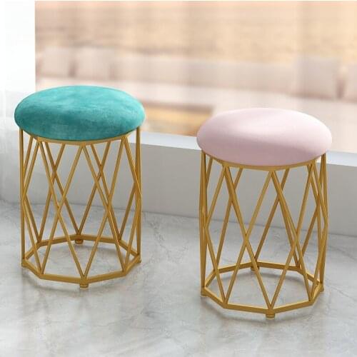 Zq Nordic Dressing Stool Light Luxury Makeup Stool Dressing Table Stool Manicure Girl Ins Futon