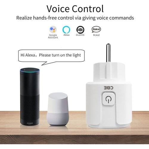Smart Plug WiFi Socket EU 16A Power Monitor Timing Function Tuya Smart Life APP Work with Alexa Google Assistant Voice Control