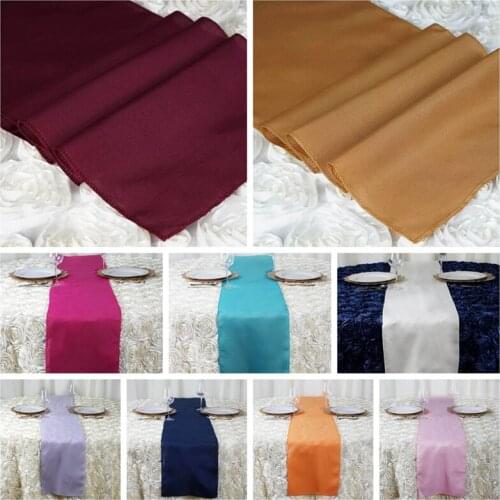 Wedding Table Runners Polyester Tablecloth Runner For Banquet Wedding Event Home Decoration