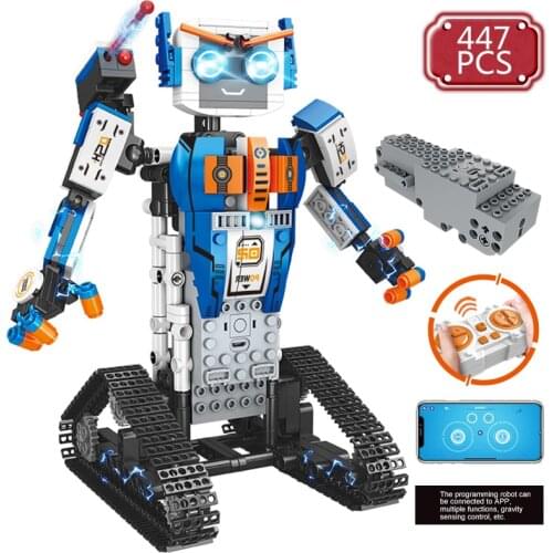Technical APP Program Electric Robot Sets Building Blocks Creative Remote Control Intelligent Robot Bricks RCToys for Boys Adult