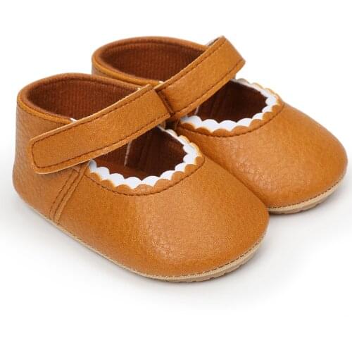 Newborn Baby Shoes Girls Princess Soft Warm PU Leather Prewalker Anti-slip Shoes Moccasins Footwear Shoes