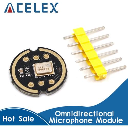 Omnidirectional Microphone Module I2S Interface INMP441 MEMS High Precision Low Power Ultra small volume for ESP32