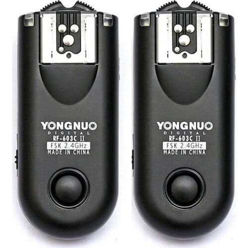 YONGNUO RF-603 II C1 RF603II C1 Wireless Flash Trigger 2 Transceivers for Canon 70D 60D 650D 700D 600D 550D 450D 100D 1100D
