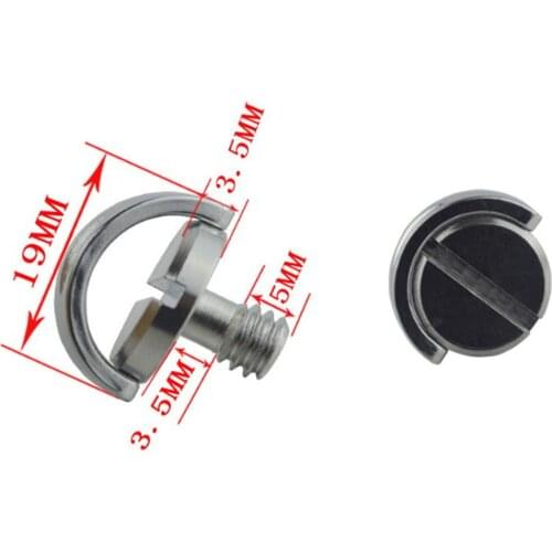 1PC Folding C-Ring Adapter Screw Cam Tripod Monopod Quick Release Plate For Camera Accessories 1/4 Inch