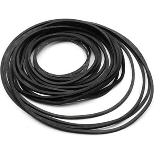 20Pcs 40-65/75-100/110-145mm Mix Cassette Tape Machine Square Belt Universal Repair Belt Square Cross-Section1.5mm