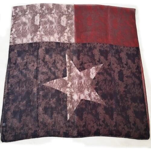 2021 Fashion Newest USA Flag Printed Pattern Cotton Viscose Scarf 10pcs/lot