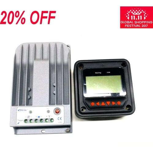 20A 12V 24V New Tracer 2215BN 20 amps Programmable MPPT Solar Charge Controller with MT50 LCD display Remote meter