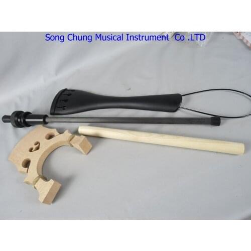 3/4 Upright Bass part,include :bridge/tailpiece/endpin/sound post etc