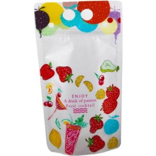50pcs 450-500ml Clear Plastic Drinking Packaging Bag Beverage Juice Coffee Bag Summer Fruit Beverage Bags