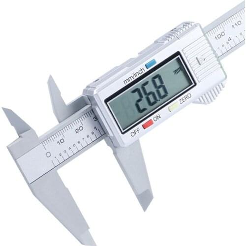 6inch 150mm LCD Digital Electronic Carbon Fiber Vernier Caliper Gauge Micrometer