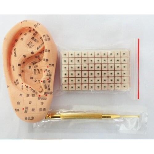 Ear Acupoint reflex zone model 600 pcs ear press seeds ear sticker copper ear probe pen