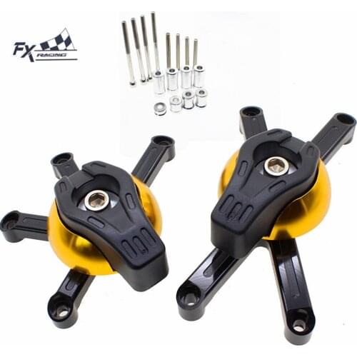 FXCNC Aluminum Motorcycles Engine Sliders Crash Pad Cover Falling Protector Guard For Suzuki GSXR750 GSXR650 2006 - 2011 GSXR