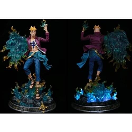 Anime O.n.e.P.i.e.c.e GK Marco Fantasy Phoenix Statue Can Illuminate Boxed Figure About 48cm