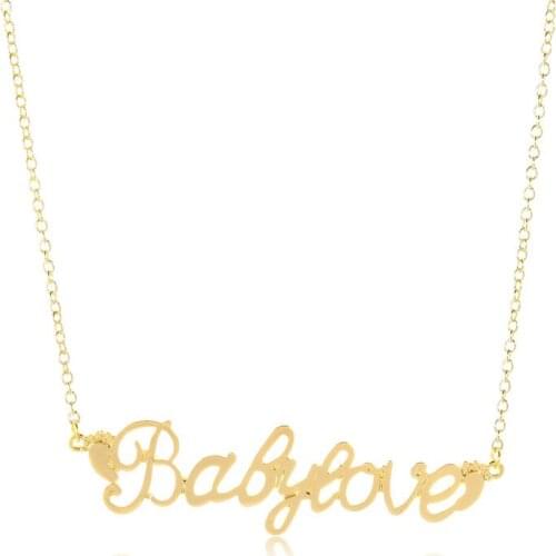 Europe/US fashion babylove Letter pendant lovely English word necklace gift for mom/girlfriend party jewelry