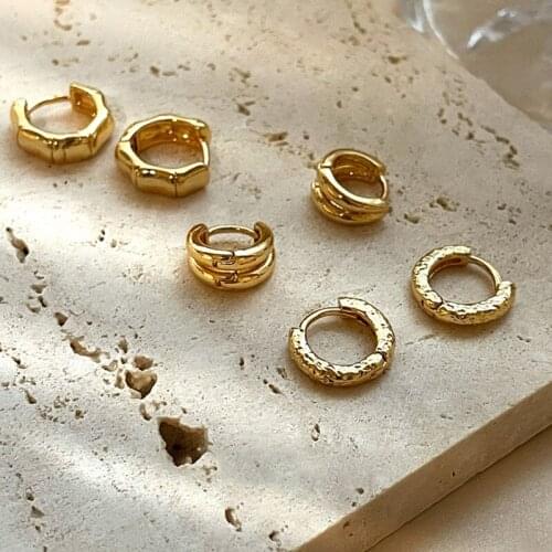 Goth Gold Color Handmade Small Circle Skeleton Ear Cuff Vintage Round Cuffs Earrings for Women Piercing Jewelry