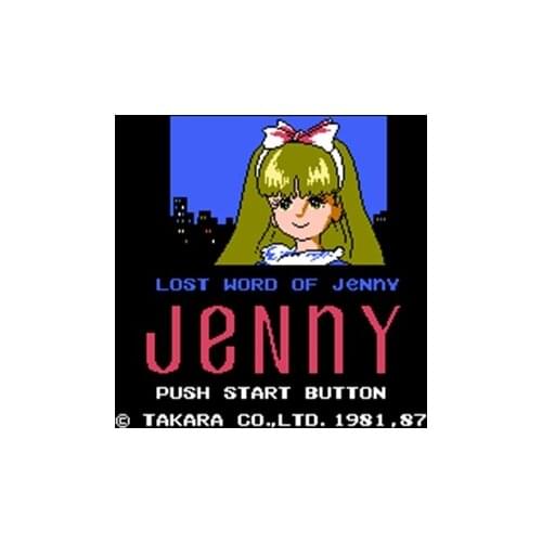 Lost Word of Jenny Region Free 60 Pin 8Bit Game Card For Subor Game Players