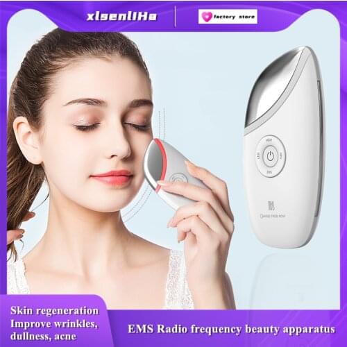 Face Massager Skin Rejuvenation Radio Mesotherapy LED Facial Lifting Beauty Vibration Wrinkle Removal Anti Aging Radio Frequency