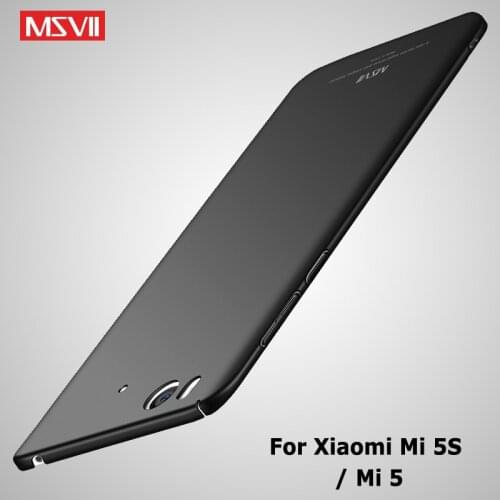 Mi 5 Mi5s Case Msvii Matte Cover For Xiaomi Mi5 Mi5s Pro Case Xiomi Mi 5X Mi5X Hrad PC Cover For Xiaomi Mi 5S Mi5 S Phone Cases