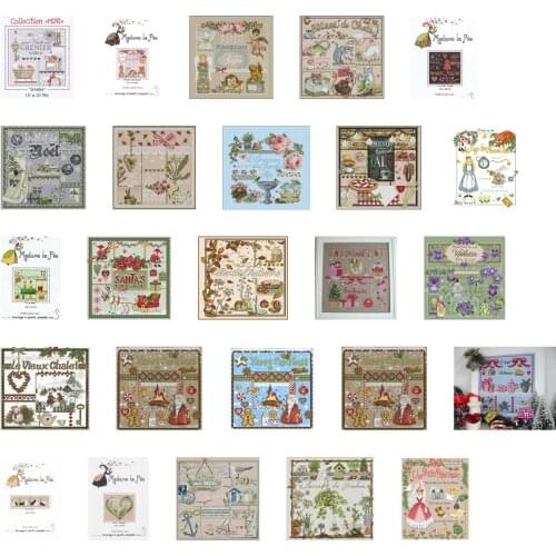 Lafite Series 5 patterns Counted Cross Stitch DIY Cross Stitch Kits Embroidery Needlework Sets